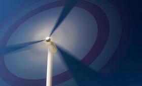 a white turbine
