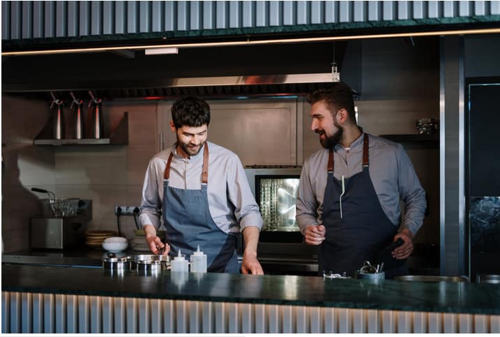 cooks at work