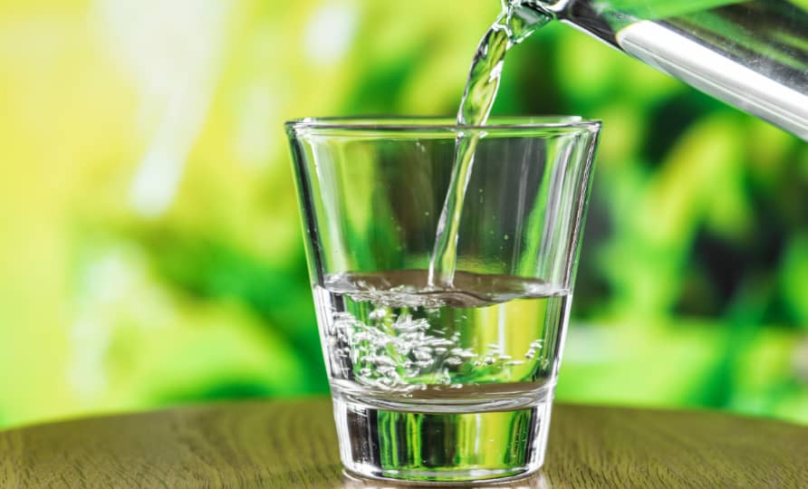 drinking water